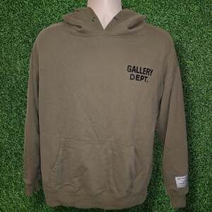 Gallery Dept. Hollywood CA Olive Green Hoodie Men's - Size Small